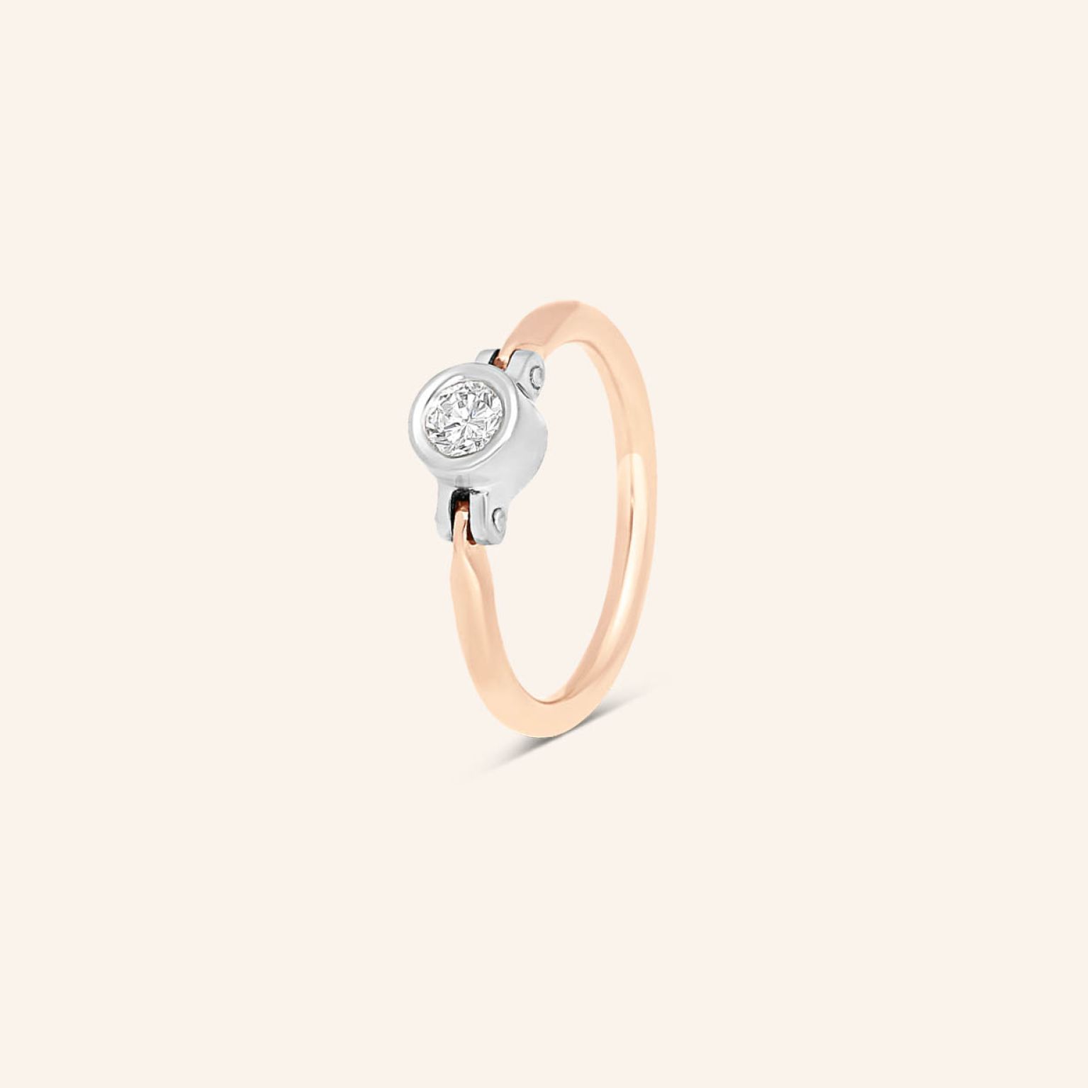 Bague Constellation or rouge grand modèle