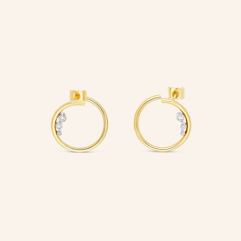 Les boucles d’oreilles L’Ô or jaune