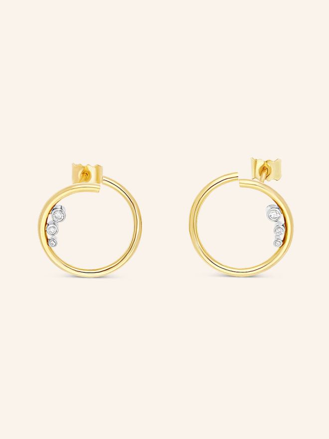 Les boucles d’oreilles L’Ô or jaune