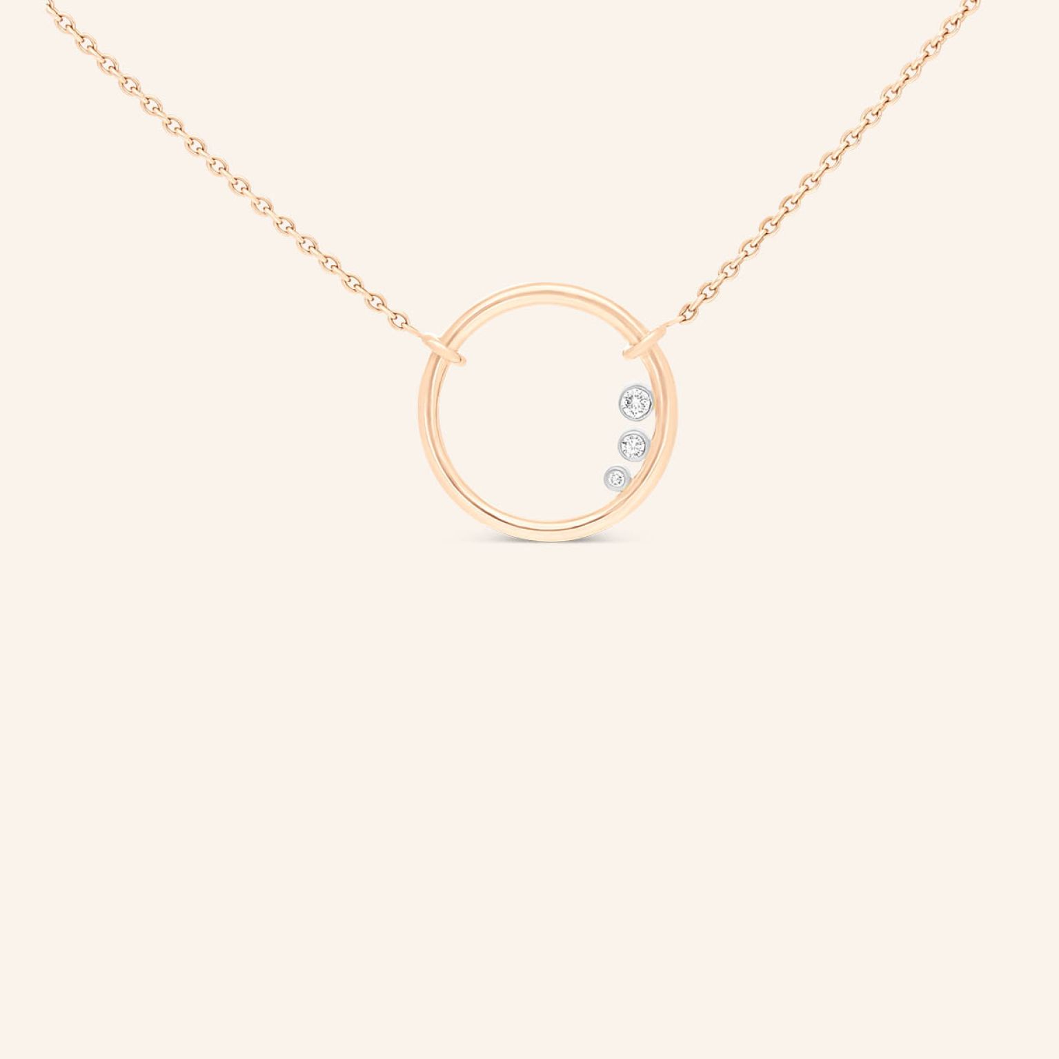 Le collier L’Ô or rouge