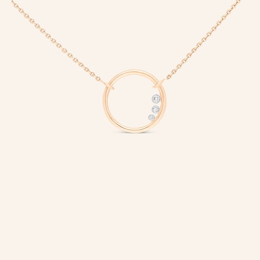 Le collier L’Ô or rouge