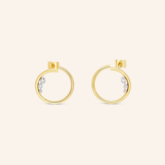 Les boucles d’oreilles L’Ô or jaune