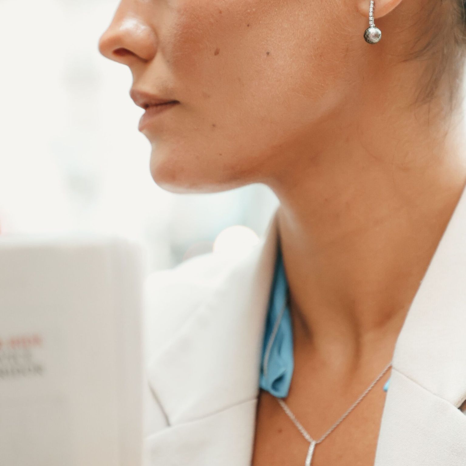 Boucles d'oreilles or gris perle de Tahiti