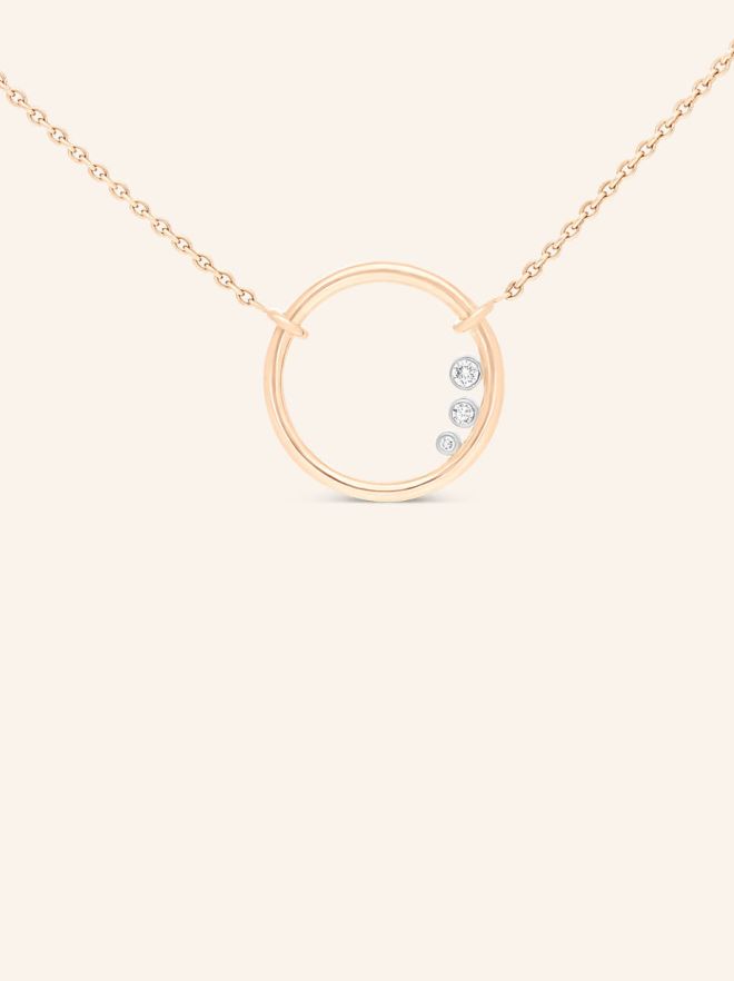 Le collier L’Ô or rouge