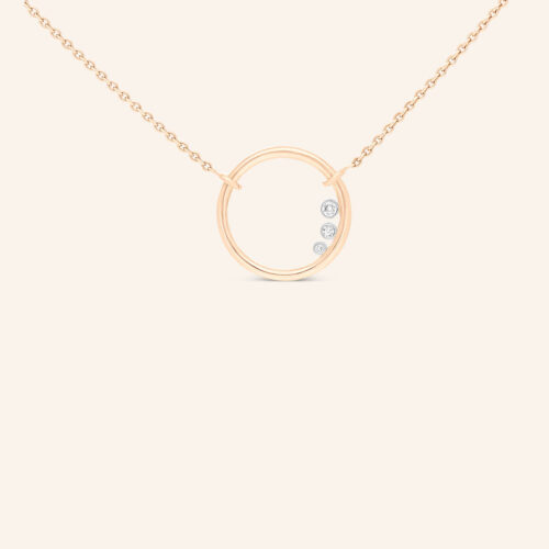 Le collier L’Ô or rouge