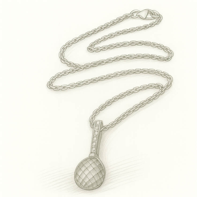 Collier or gris perle de Tahiti