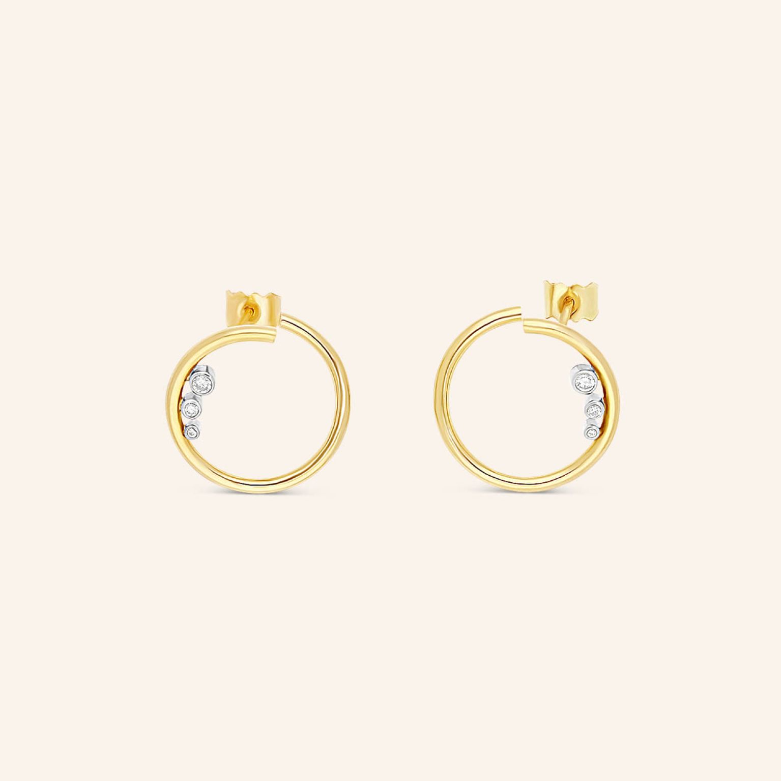 Les boucles d’oreilles L’Ô or jaune